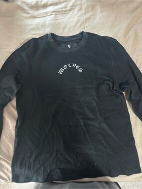 Darc sport Black 'Wolves' Long-Sleeve Thermal Crew Shirt